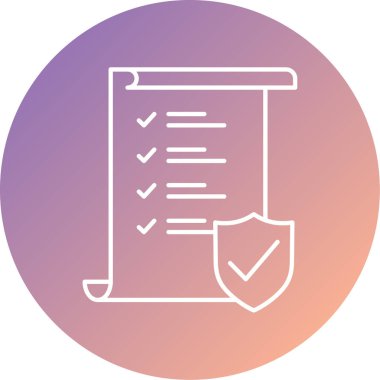 Belge simgesinin vektör illüstrasyonu