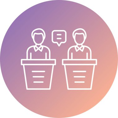 iş ve finans satırı simgesi