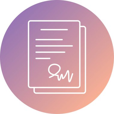 Vektör belgesi Simge illüstrasyonu