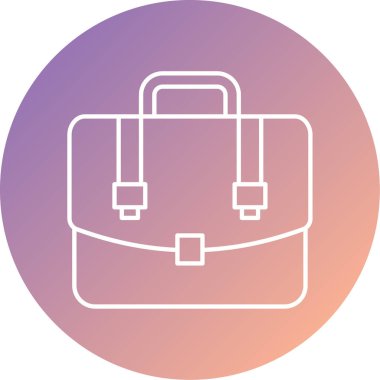 evrak çantası simgesi, vektör illüstrasyonu