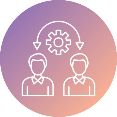 İnsan simgesinin vektör illüstrasyonu