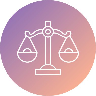 Modern ölçek simgesinin vektör illüstrasyonu