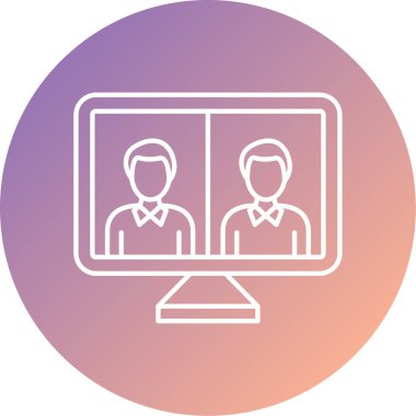 İnsan simgesinin vektör illüstrasyonu