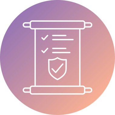 Belge simgesinin vektör illüstrasyonu