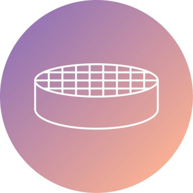 Tek bir mutfak malzemesi simgesinin vektör çizimi