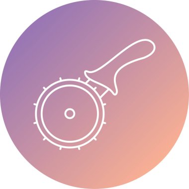 Yemek bıçağı simgesinin vektör illüstrasyonu