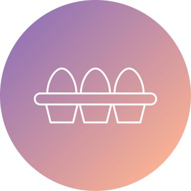 Yumurta simgesinin vektör çizimi