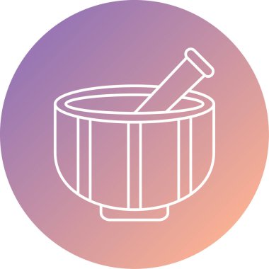 Havan simgesinin vektör illüstrasyonu