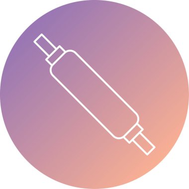 Roller pin simgesinin vektör illüstrasyonu