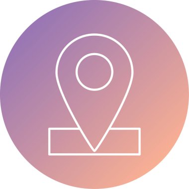 konum pin simgesi vektör illüstrasyonu