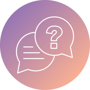 Sohbet simgesi vektör illüstrasyonu