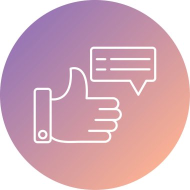 Web, mobil ve bilgi grafikleri için bir simge gibi sohbet edin. Basit tasarım.