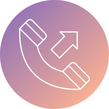 Telefon simgesinin vektör illüstrasyonu