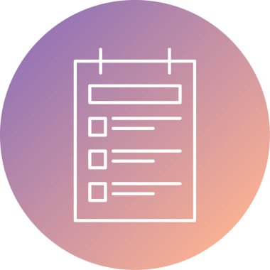 Dosya simgesinin vektör illüstrasyonu