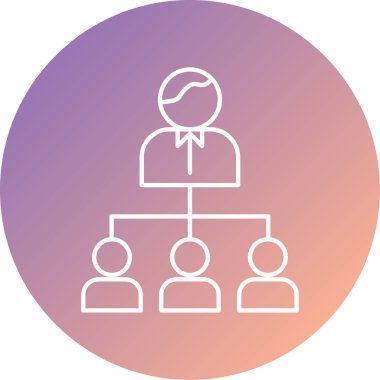 İş insanları simgesinin vektör illüstrasyonu