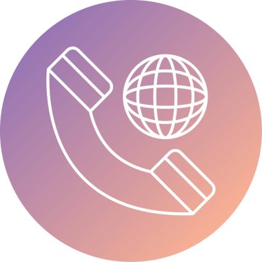 Telefon simgesinin vektör illüstrasyonu