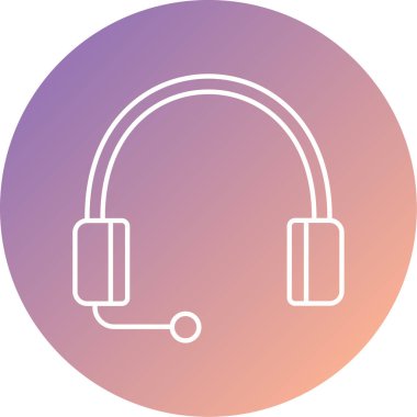 Benzersiz kulaklık vektör simgesi