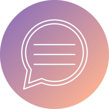 Sohbet simgesi vektör illüstrasyonu