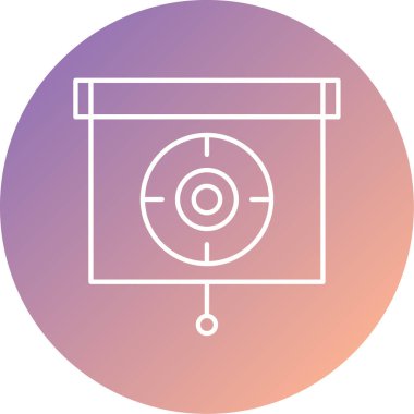 hedef simge vektör illüstrasyonu