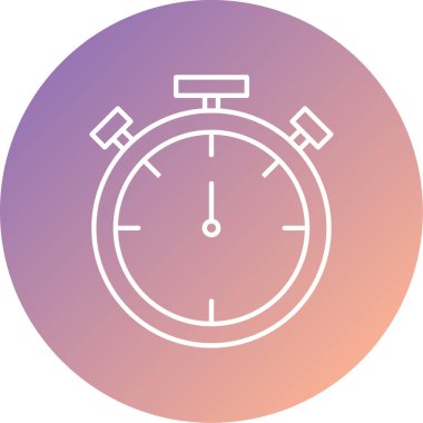 Benzersiz saat vektör simgesi