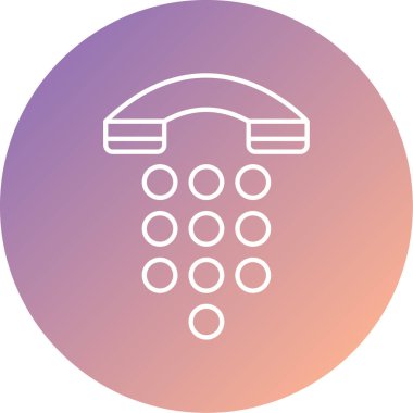 Telefonunuz var. Web simgesi basit illüstrasyon