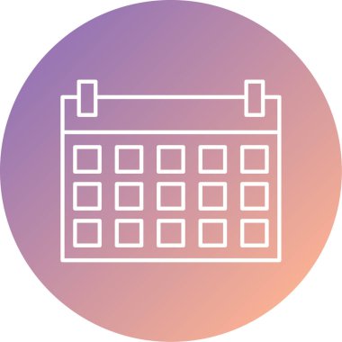 Takvim simgesi vektör illüstrasyonu