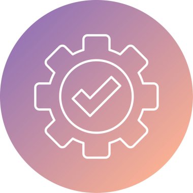 ayarlar vektör simgesi modern basit illüstrasyon