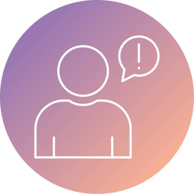 İnsan simgesinin vektör illüstrasyonu