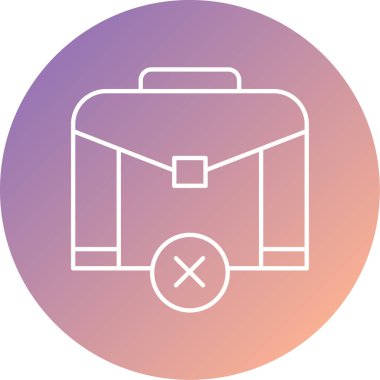 evrak çantası simgesi, vektör illüstrasyonu