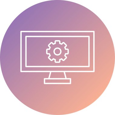 Bilgisayar web simge vektör çizim