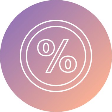 indirimli vektör simgesi modern kabartması