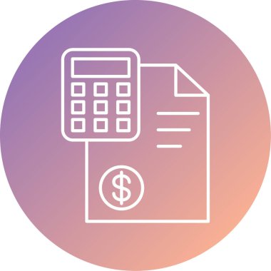 Finansal olarak. Web simgesi basit tasarım