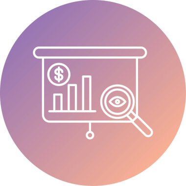 ticari analiz simgesi, vektör illüstrasyonu