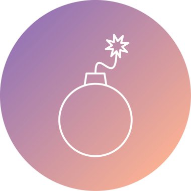 Bomba simgesinin vektör illüstrasyonu