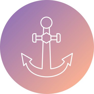 çapa simgesi vektör illüstrasyonu