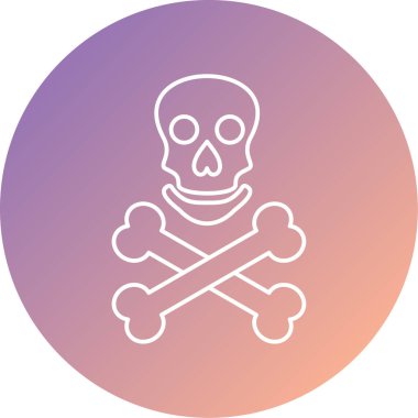 projeniz için kemik simgesi olan kafatası