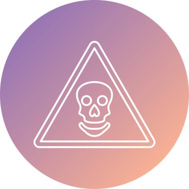 Bir uyarı simgesinin vektör illüstrasyonu