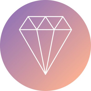 Elmas simgesi vektör illüstrasyonu