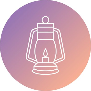 Modern simge lambasının vektör illüstrasyonu