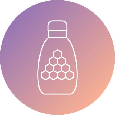 Modern şişe simgesinin vektör illüstrasyonu