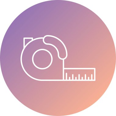 Mezura simge vektör çizim