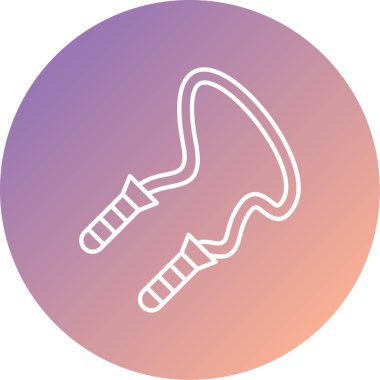 Benzersiz spor çizgisi simgesi, vektör illüstrasyonu