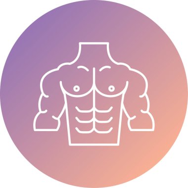 Spor salonu. Web simgesi vektör illüstrasyonu 