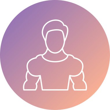 İnsan simgesinin vektör illüstrasyonu