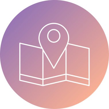 harita iğnesinin vektör illüstrasyonu