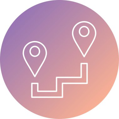 konum simgesi, vektör çizimi