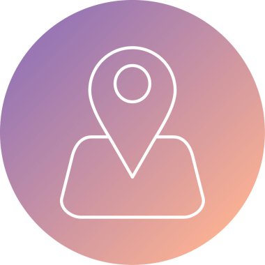 harita işaretleyicisinin vektör simgesi