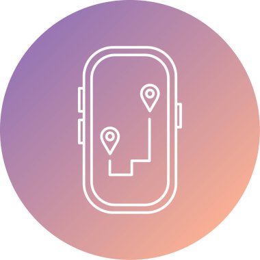 Cep telefonu. Web simgesi basit tasarım