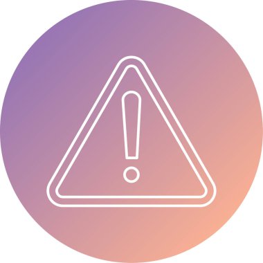 Uyarı işareti, vektör illüstrasyonu