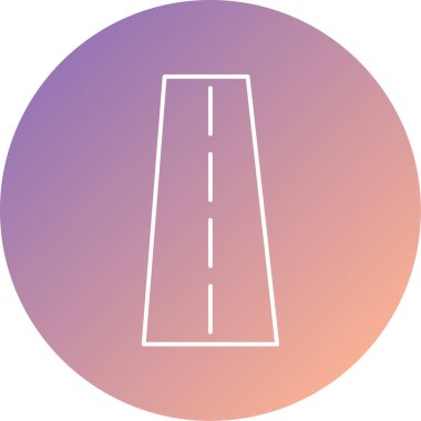 yol simgesi vektör illüstrasyonu